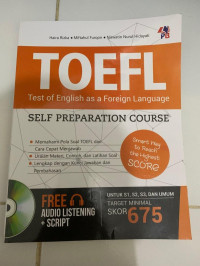 Image of TOEFL:Self preparation course